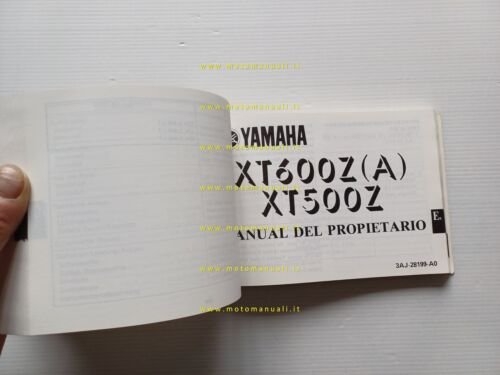 Yamaha XT 600 500 Z 3AJ 1989 manuale uso manutenzione …