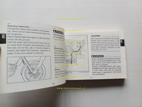Yamaha XT 600 500 Z 3AJ 1989 manuale uso manutenzione …