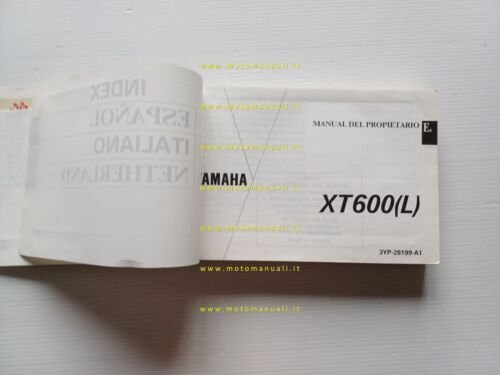 Yamaha XT 600 L 3YP 1991 manuale uso manutenzione libretto …