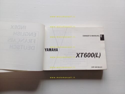 Yamaha XT 600 L 3YP 1991 manuale uso manutenzione libretto …