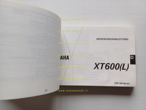 Yamaha XT 600 L 3YP 1991 manuale uso manutenzione libretto …