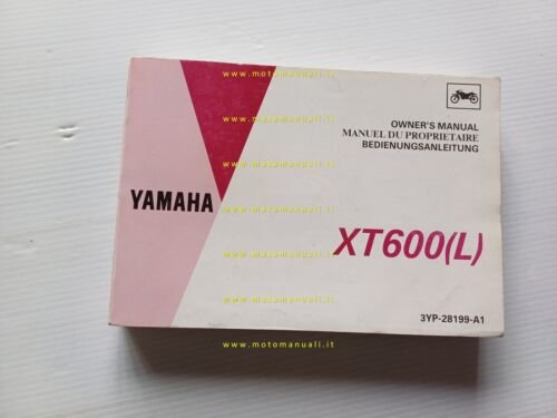 Yamaha XT 600 L 3YP 1991 manuale uso manutenzione libretto …