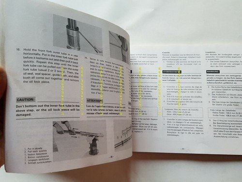 Yamaha XT 600 Z 1983 AGGIORNAMENTO manuale officina riparazione XT …