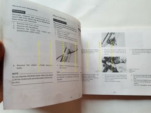 Yamaha XT 600 Z 1983 AGGIORNAMENTO manuale officina riparazione XT …