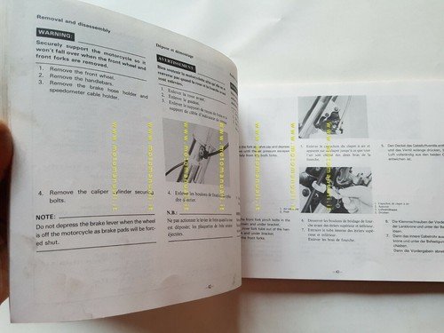 Yamaha XT 600 Z 1983 AGGIORNAMENTO manuale officina riparazione XT …