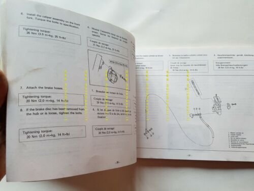 Yamaha XT 600 Z 1983 AGGIORNAMENTO manuale officina riparazione XT …