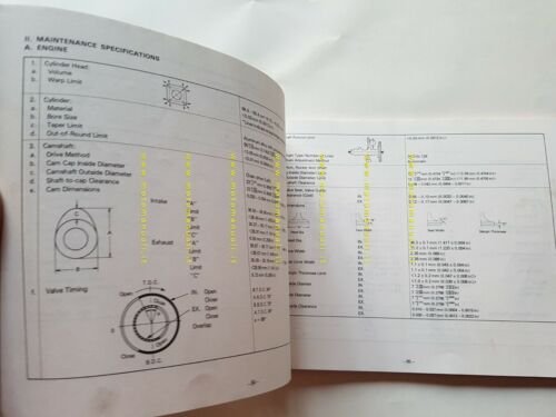 Yamaha XT 600 Z 1983 AGGIORNAMENTO manuale officina riparazione XT …