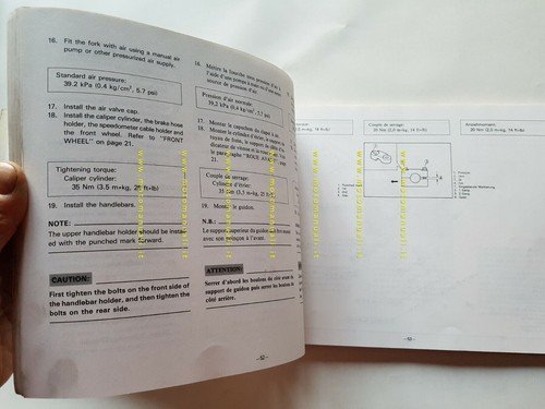 Yamaha XT 600 Z 1983 AGGIORNAMENTO manuale officina riparazione XT …