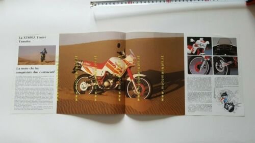 Yamaha XT 600 Z TENER 1989 depliant italiano moto originale …