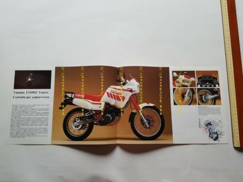 Yamaha XT 600 Z TENER 1990 depliant italiano moto originale …