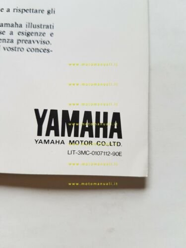 Yamaha XT 600 Z TENER 1990 depliant italiano moto originale …