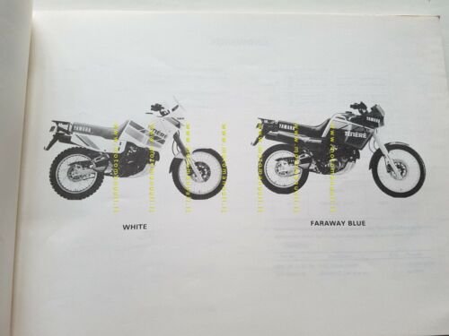 Yamaha XT 600 Z Tener 3AJ4 1989 catalogo ricambi originale …