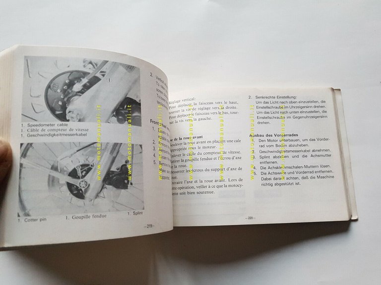 Yamaha XT 600 Z Tener 50T 1983 manuale uso INGLESE …