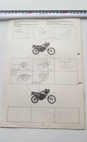 Yamaha XT 600 Z (U) 1988 manuale assemblaggio officina originale …