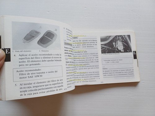 Yamaha XT 600 Z (U) 3AJ 1987-88 manuale uso manutenzione …