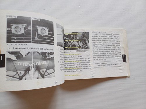 Yamaha XT 600 Z (U) 3AJ 1987-88 manuale uso manutenzione …