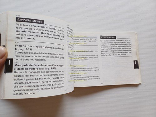 Yamaha XT 600 Z (U) 3AJ 1987-88 manuale uso manutenzione …