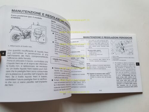 Yamaha XT 660 Z Tener 56P 2010 manuale uso manutenzione …
