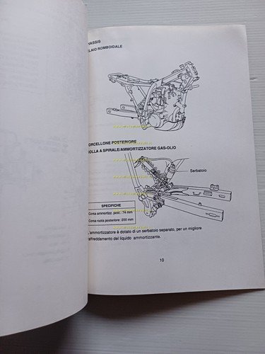 Yamaha XTZ 660 1991 manuale per corso assistenza officina italiano …