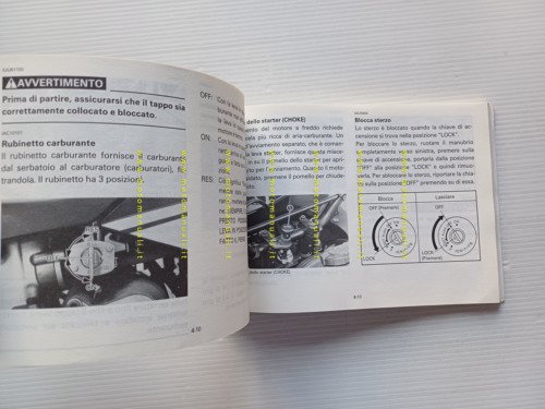 Yamaha XTZ 660 4MY 1994 manuale uso manutenzione libretto originale …