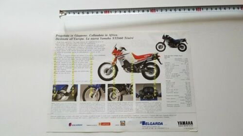 Yamaha XTZ 660 TENER 1991 depliant italiano moto originale brochure