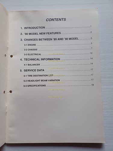 Yamaha XTZ 750 1990 Model Guide manuale originale inglese