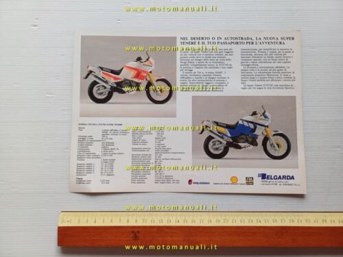 Yamaha XTZ 750 Supertener 1989 depliant originale italiano