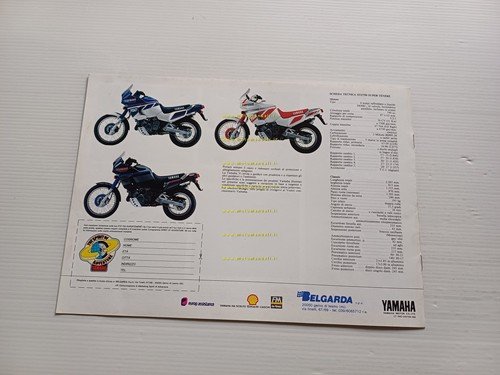 Yamaha XTZ 750 Supertenerè 1989 depliant italiano originale