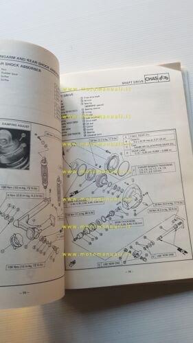 Yamaha XV 1000 1986 Service Information manuale officina inglese originale