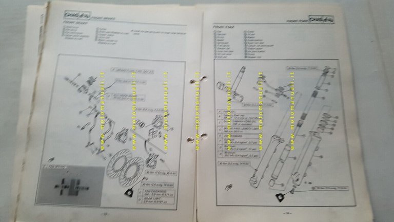 Yamaha XV 1000 1986 Service Information manuale officina ITALIANO originale