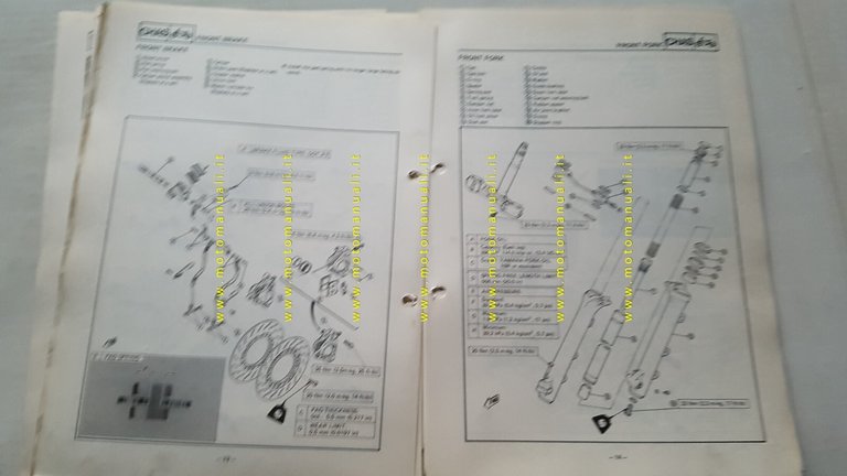 Yamaha XV 1000 1986 Service Information manuale officina ITALIANO originale