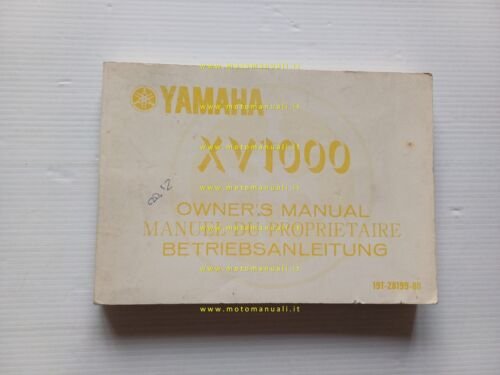 Yamaha XV 1000 19T 1981 manuale uso manutenzione libretto originale …