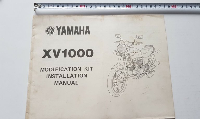Yamaha XV 1000 manuale MONTAGGIO KIT MODIFICHE 1981 officina no …