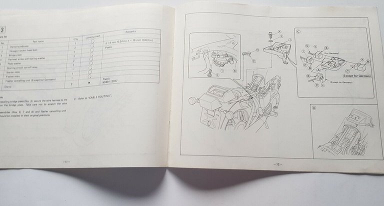 Yamaha XV 1000 manuale MONTAGGIO KIT MODIFICHE 1981 officina no …