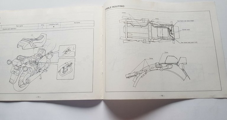 Yamaha XV 1000 manuale MONTAGGIO KIT MODIFICHE 1981 officina no …