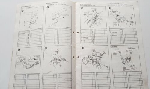Yamaha XV 1000 SSE 1986 manuale assemblaggio officina originale no …