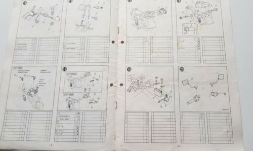 Yamaha XV 1000 SSE 1986 manuale assemblaggio officina originale no …