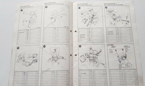 Yamaha XV 1000 SSE 1986 manuale assemblaggio officina originale no …