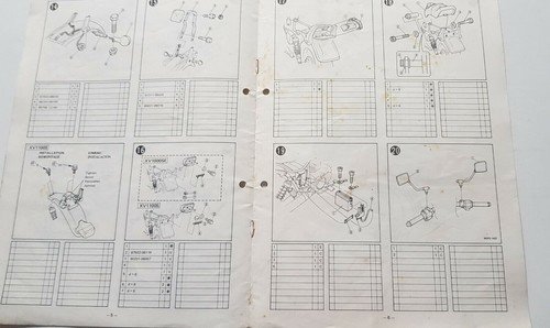 Yamaha XV 1000 SSE 1986 manuale assemblaggio officina originale no …