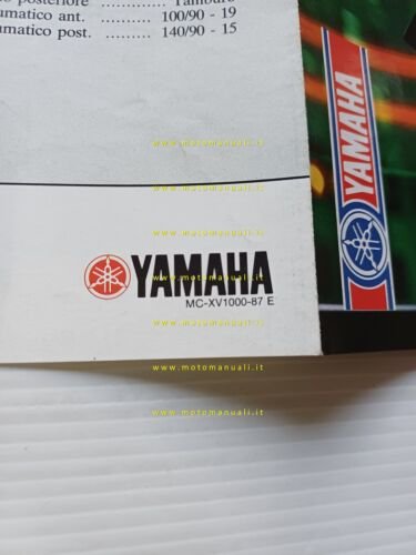 Yamaha XV 1000 VIRAGO 1987 depliant italiano originale
