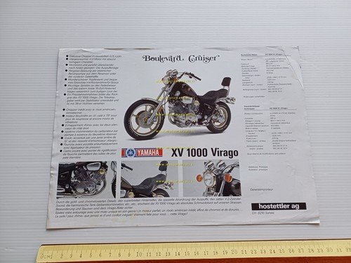 Yamaha XV 1000 VIRAGO 1987 depliant tedesco originale