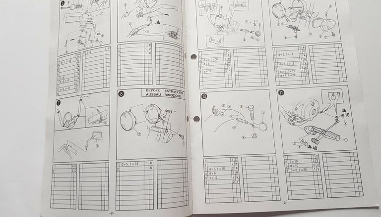 Yamaha XV 125 1997 manuale assemblaggio officina originale no riparazione