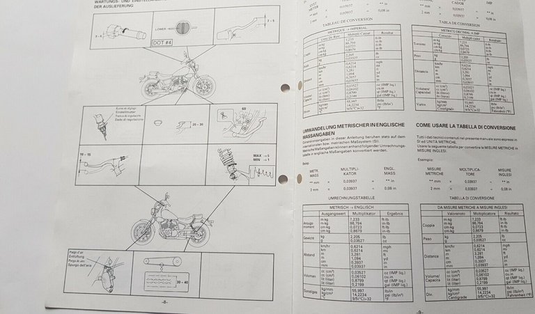 Yamaha XV 125 1997 manuale assemblaggio officina originale no riparazione
