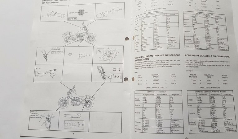 Yamaha XV 125 1997 manuale assemblaggio officina originale no riparazione