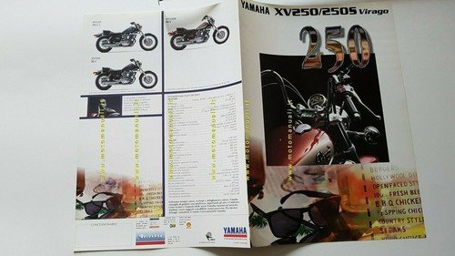 Yamaha XV 250 - XV 250 S VIRAGO 1996 depliant …