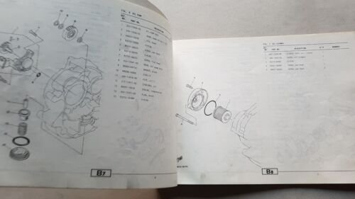Yamaha XV 250 1991 catalogo ricambi originale spare parts catalog