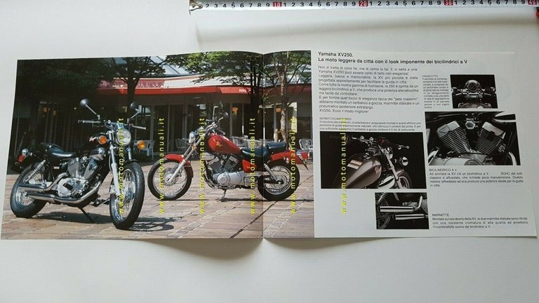 Yamaha XV 250 1992 depliant italiano moto originale brochure