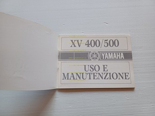 Yamaha XV 400 - XV 500 1986 manuale uso manutenzione …