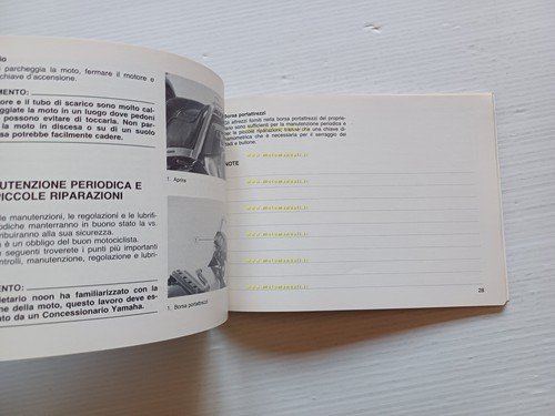Yamaha XV 400 - XV 500 1986 manuale uso manutenzione …