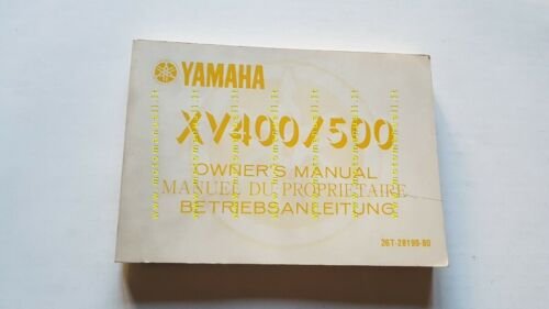 Yamaha XV 400-500 26T 1983 manuale uso originale owners manual …